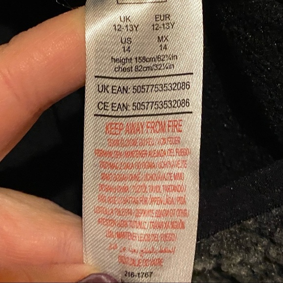 Urban Outerwear Fuzzy Sherpa Fleece Full Zip Jacket Youth Size 14 - Picture 6 of 6